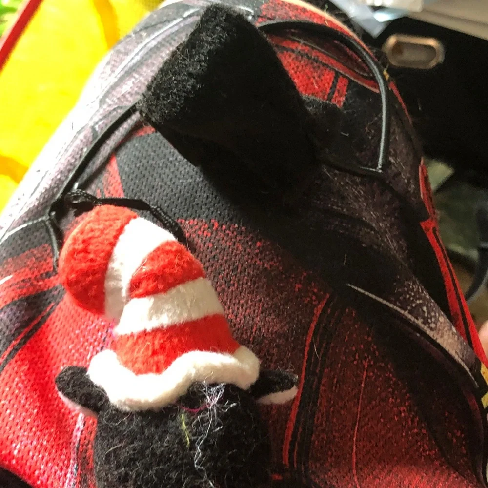 Dr. Seuss Cat in the Hat Plush Keychain - Red, White, Black